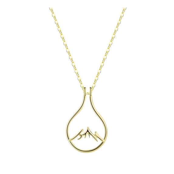ZAROYEAX Snowy Mountain Ring Holder Necklace Wedding Engagement Ring Holder Ring Holder Necklace Wedding Engagement Ring Holder Accessories