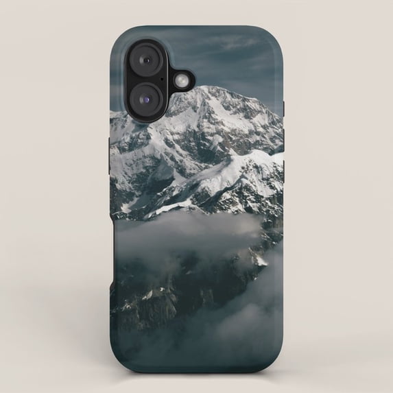 Snowy Mountain and Clouds Tough Case for Apple iPhone, Polycarbonate ...