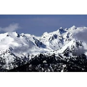 Snowy Olympic Mountains Poster Print by Douglas Taylor (24 x 36)