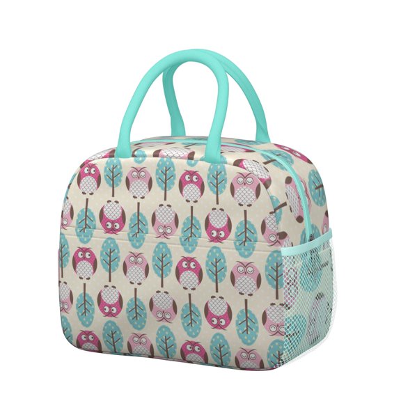 Snowy Owl Lunch Bag - Waterproof & Insulated Reusable Lunch Box, Stylish & Versatile Design for Women, Commuters, and Busy Professionals