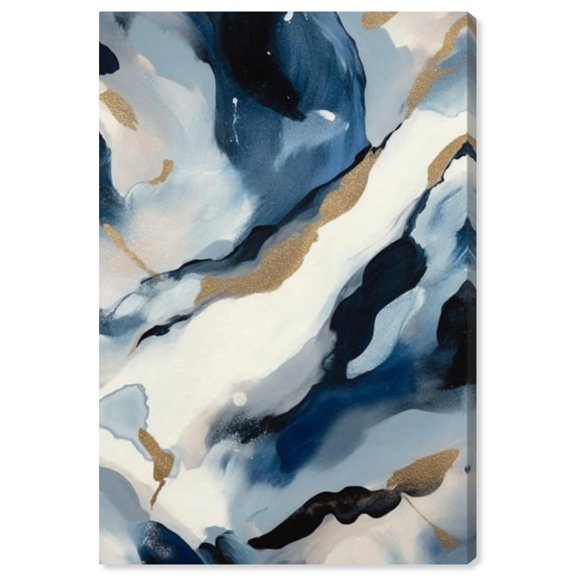 Snowy Peak Canvas Timeless Abstract Wall Art by Art Remedy, Gallery Wrapped, 24" x 36"