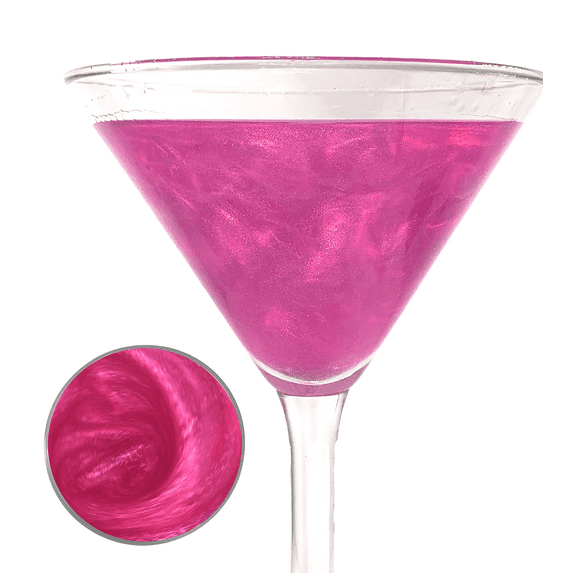 Snowy River Edible Cocktail Glitter - All Natural Beverage Glitter for Cocktails, Margaritas, Wine Glitter, Beer Glitter, Drink Glitter, Synthetic Free (4 Gram, Pink)