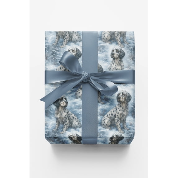 London Penny Premium Wrapping Paper - Snowy Spots Cheer