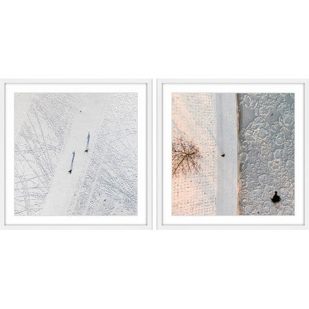 Snowy White Diptych