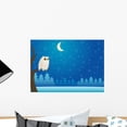 thumbnail image 1 of Snowy Winter Owl Wall Mural by Wallmonkeys Peel and Stick Graphic (18 in W x 13 in H) WM289083, 1 of 4