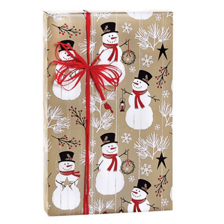 Bear Christmas Personalized Woodland Wrapping Paper - GREEN