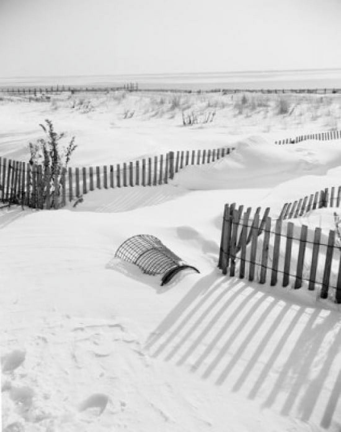 Snowy beach Canvas Art - (24 x 36)