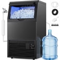 thumbnail image 1 of Snowyermine Residential/Commercial Ice Maker, 150 lbs/24H, 33 lb Storage Bin, Dual Water Inlet, Built-In or Freestanding Under Counter Ice Machine, Self-Cleaning for Restaurant, Bar, Cafe & Home, 1 of 14