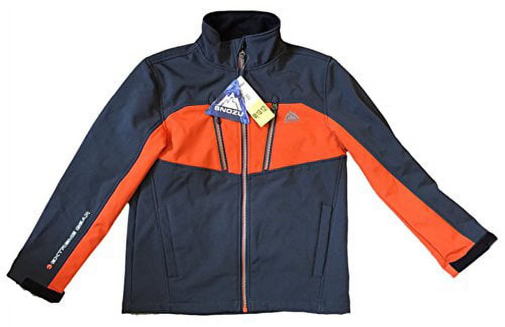 snozu boys extreme gear softshell 4 pocket fleece lined jacket  (charcoal/s(7/8)