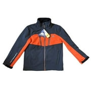 [P].[AMZ_BRAND] Snozu Boys Extreme Gear Softshell 4 pocket Fleece Lined Jacket (Large (14-16), Charcoal Grey and Orange)