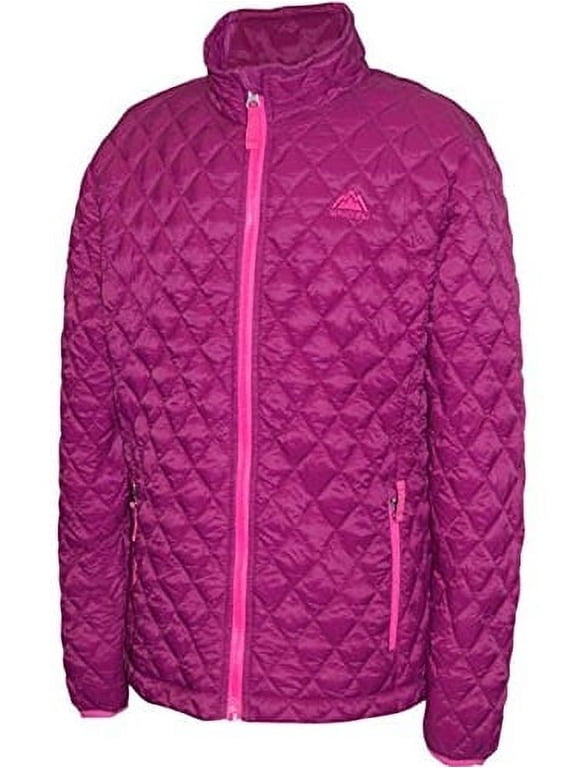 Girls' Glacier Shield® Quilted Jacket-Dark Berry, Small 7/8