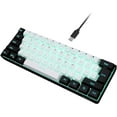 thumbnail image 1 of SnpurTech Compact USB-C Gaming Keyboard, Black&White, 1 of 8