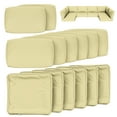 thumbnail image 1 of Snubbull 14 Piece 26" x 26" Patio Cushion Covers Replacement, Outdoor Patio Wicker Sofa Washable Cushion Slipcovers with Zipper, Light Yellow, 1 of 8