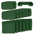 thumbnail image 1 of Snubbull 14 Piece 26" x 26" Patio Cushion Covers Replacement, Outdoor Patio Wicker Sofa Washable Cushion Slipcovers with Zipper, Green, 1 of 8