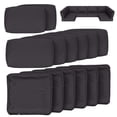 thumbnail image 1 of Snubbull 14 Piece 25.6" x 25.6" Patio Cushion Covers Replacement, Outdoor Patio Wicker Sofa Washable Cushion Slipcovers with Zipper, Grey, 1 of 8