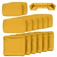 thumbnail image 1 of Snubbull 14 Piece 26" x 26" Patio Cushion Covers Replacement, Outdoor Patio Wicker Sofa Washable Cushion Slipcovers with Zipper, Yellow, 1 of 8