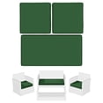 thumbnail image 1 of Snubbull 3 Pack Outdoor Replacement Cushions for 4-Seater Wicker Rattan Loveseat Sofa Chair Patio Furniture, 36 x 18 x 3,18 x 18 x 3, Green, 1 of 7