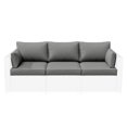 thumbnail image 1 of Snubbull 8-Piece Patio Furniture Cushions, Replacement Outdoor Cushions for 3-Seat Sectional Sofa, Waterproof & Zipped, 25.6"*23.6"*10", Light Gery​, 1 of 8