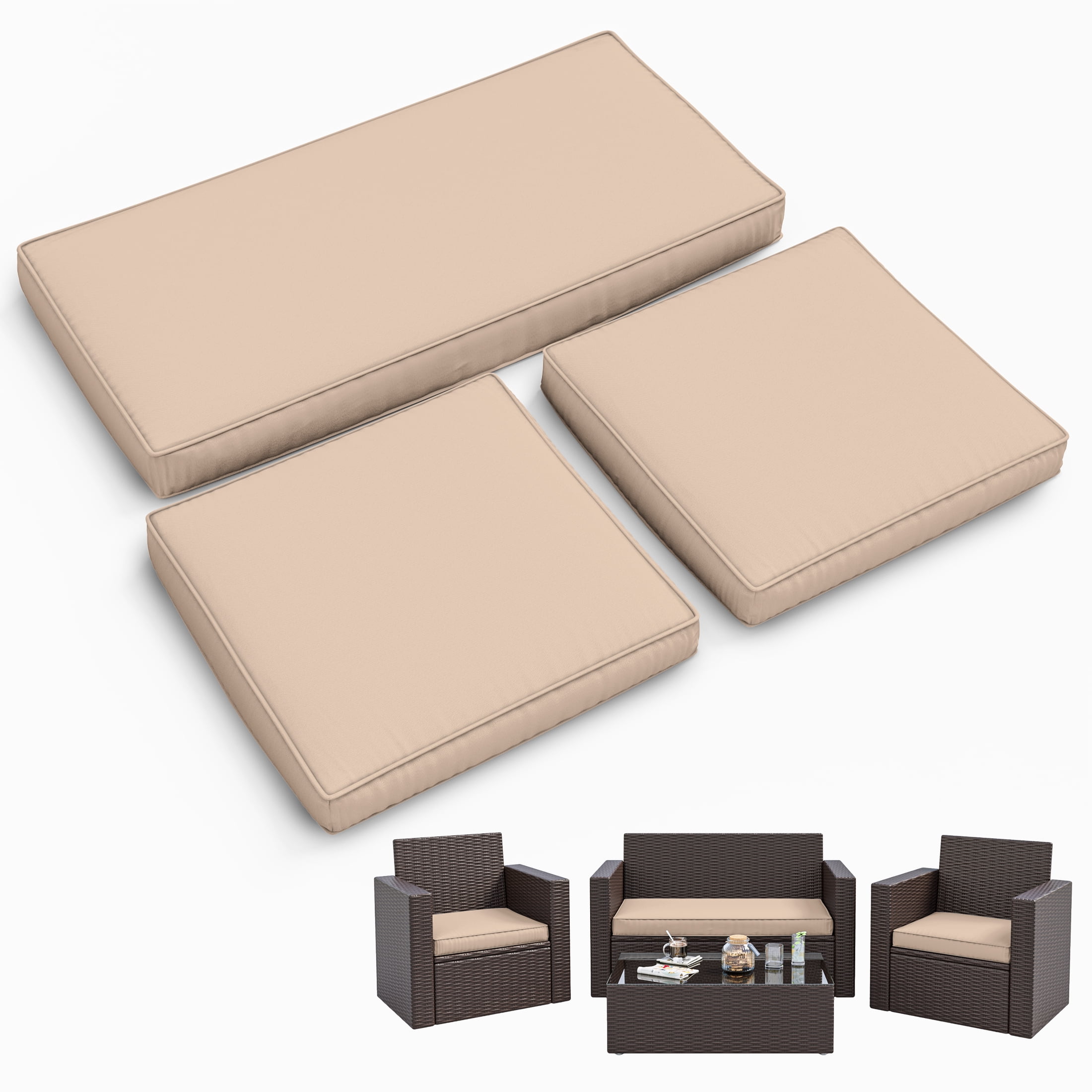 Sitemapcdatahttpswwwkedriinfo3 Piece Wicker Cushion Setnull