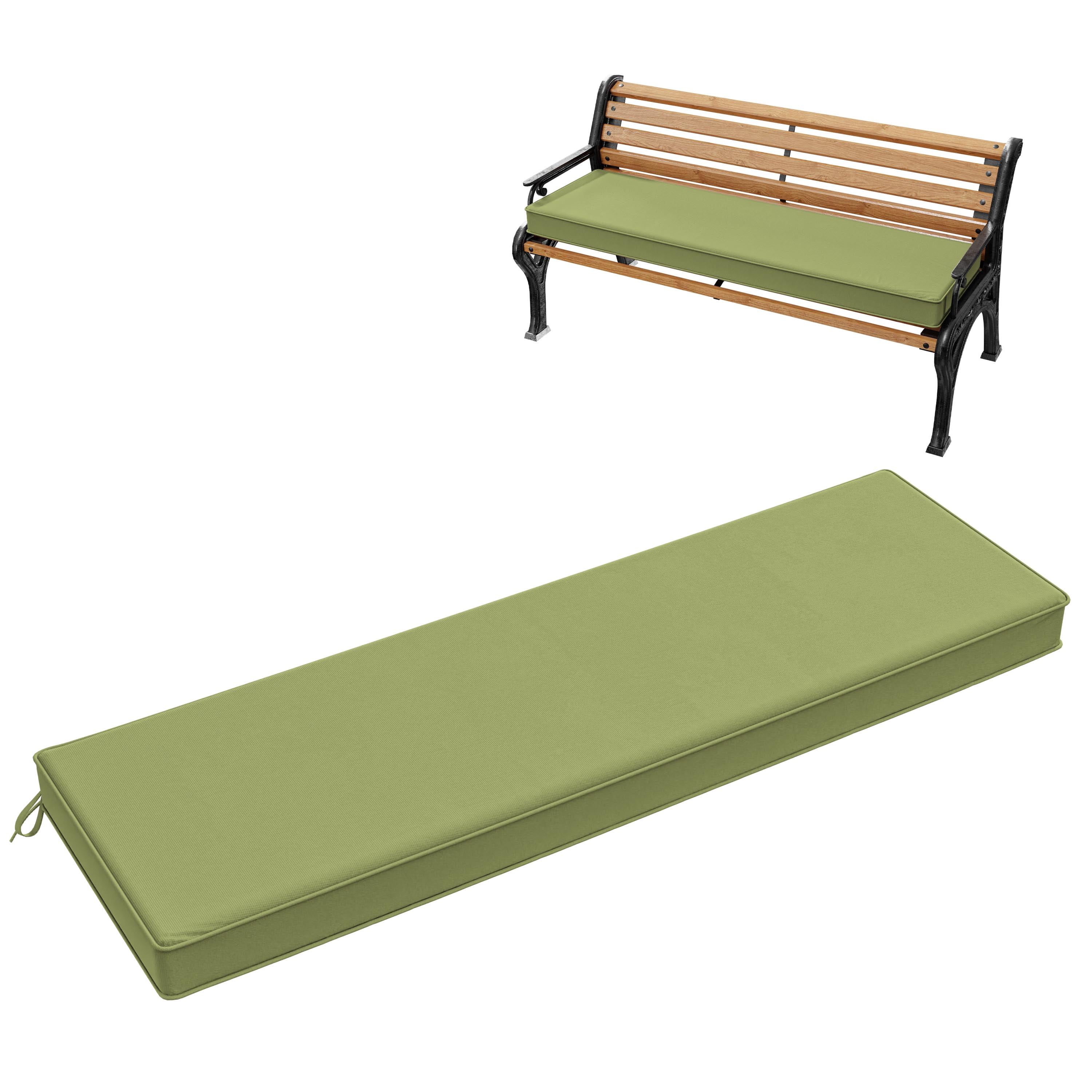 Snubbull Outdoor Bench Cushion 60 X 18 X 3.5 Inch Waterproof Patio ...