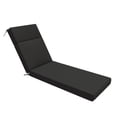 thumbnail image 1 of Snubbull Outdoor Chaise Lounge Cushions, with High-Density Foam, Ties Waterproof & Fade Resistant for Lawn and Pool Lounge Chairs, 72x21x4 inch, Black, 1 of 6