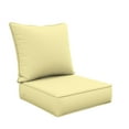 thumbnail image 1 of Snubbull Outdoor Deep Seat Cushion Set 24 X 24 X 6.5 inch Splash-Proof & Fadeness Patio Furniture Cushions，Removable Outdoor Couch Cushions with Hidden Zipper & Adjustment Staps, Light Yellow, 1 of 8