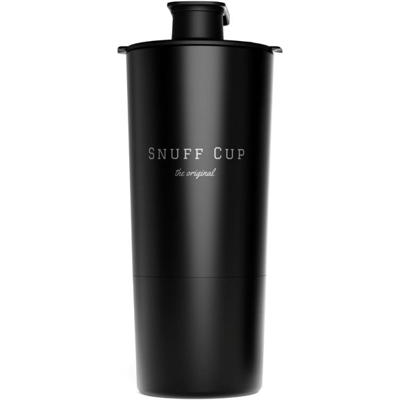 Snuff Cup Pro Spittoon with Discreet Storage fits Up to Three Oversized Cans, Portable Spit Cup with Built-in Can Opener (16 Ounce, Pro V3)
