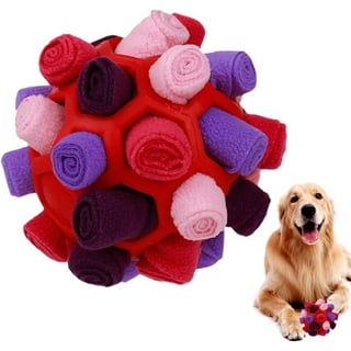 Pet Supplies : Gormenland Snuffle Ball for Dogs - Sniffle Dog Treat Ball,  Dog Mental Stimulating Toys, Dog Treat Puzzle, Dog Snuffle Toys for Small,  Medium and Large Dogs (Red) 