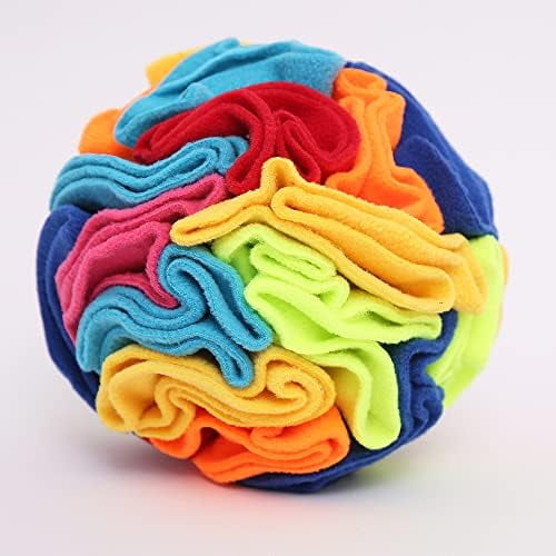 Snuffle Ball - Snuffle Ball for Small Dogs, Interactive Dog Toys to Keep Them Busy, Puppy Dog Puzzle Toy with Storage Bag Machine Washable