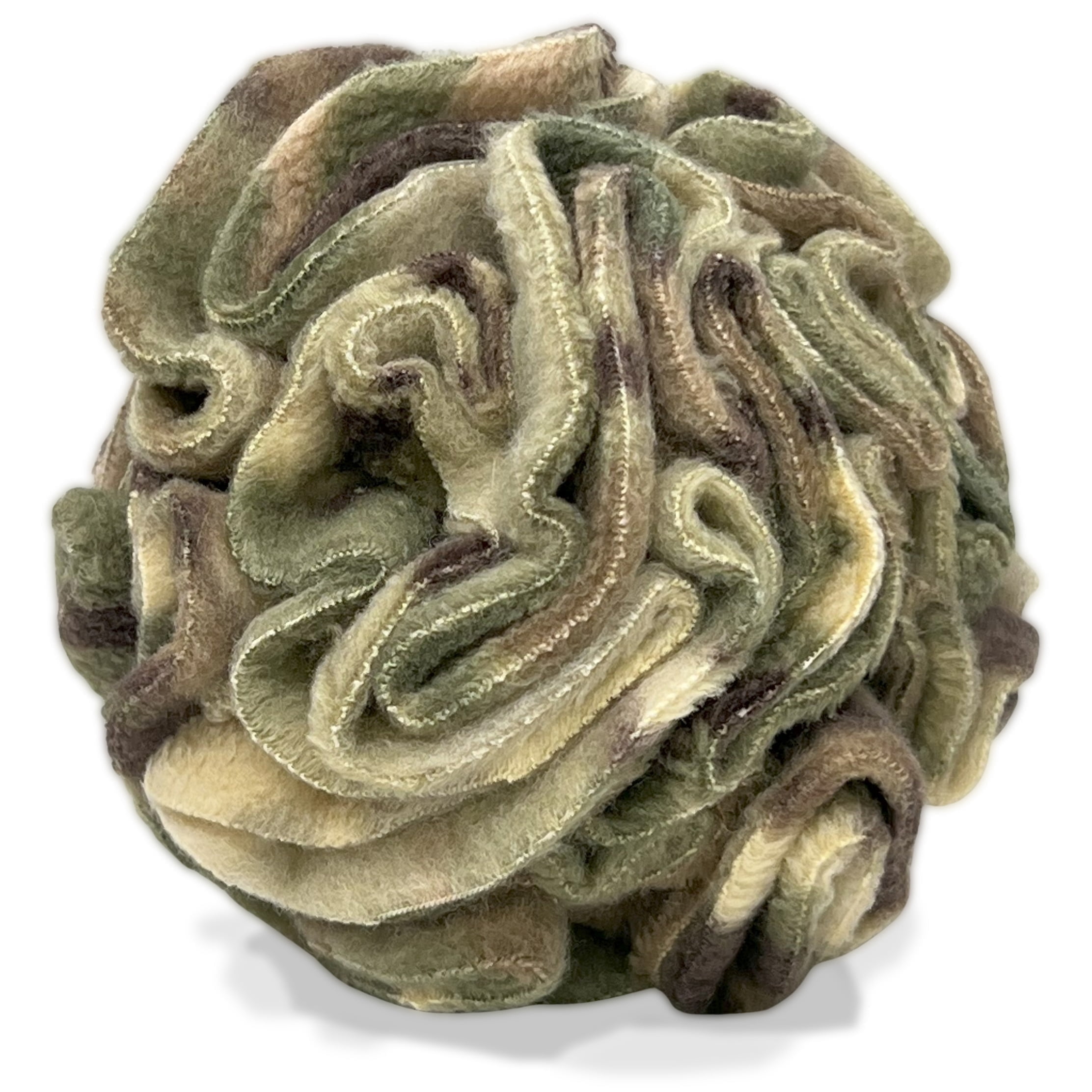 Camouflage Snuffle Interactive Foraging Dog Puzzle Ball Toy for Puppy and Adult