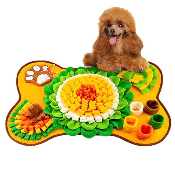 Snuffle Mat for Dog- Interactive Puzzle Sniff Feeding Training Mat for Small Medium Large Dogs Mental Stimulation & Puppy Slow Feeder, Keep Busy, Cognitive Sniff Foraging Feeding Game for All Breeds