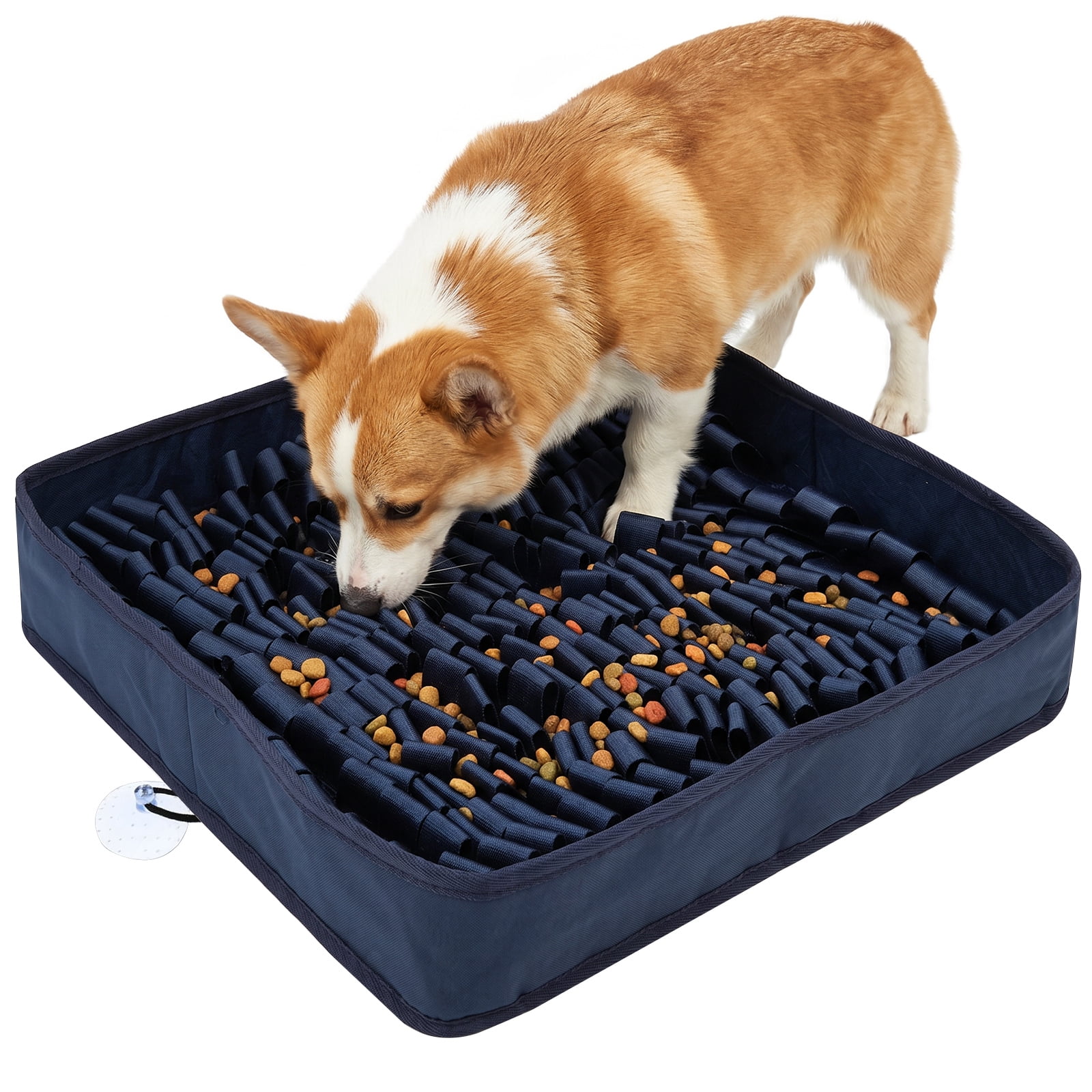 Snuffle Mat for Dogs, 16.93 x 14.96 x 3.15in Dog Sniffing Interactive Feeding Game Boredom, Puzzle Toys Encourages Natural Foraging Skills and Stress Relief Small/Medium/Large Dogs