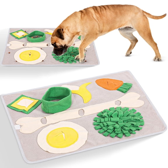 Snuffle Mat for Dogs Large Breed Keeps Pets Busy Indoors Comfortable to Lay On Soft Foraging Mat for Rabbits & Cats Interactive Enrichment Toy Slows Down Feeding Alternative to Bowls
