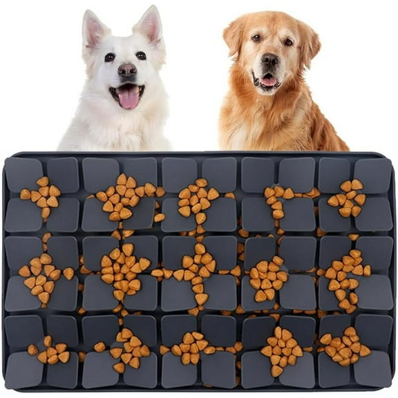 Snuffle Mat for Large Dogs, Silicone Slow Feeder Mat Lick Mat for Dogs, Slow Feeding Dog Bowl, Dog Food Mat Slow Feeder Sniff Mat with Non Slip Suction Cup