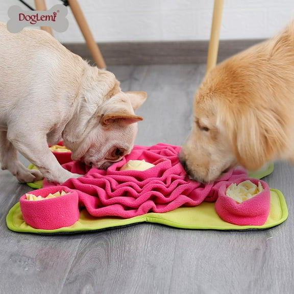 Snuffle Mat for Dogs, Nosework Feeding Blanket Sniffing Pad for Interactive Games, Foraging Puzzle Enrichment Toys for Large Small Medium Pets A17