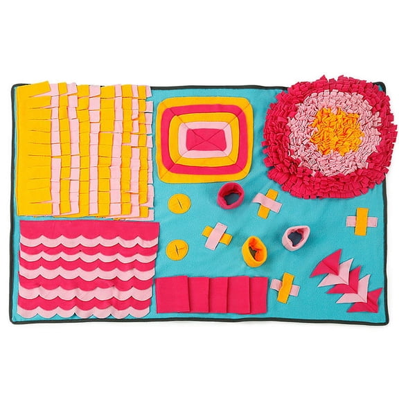 Snuffle Mat for Dogs, Nosework Feeding Blanket Sniffing Pad for Interactive Games, Foraging Puzzle Enrichment Toys for Large Small Medium Pets A20