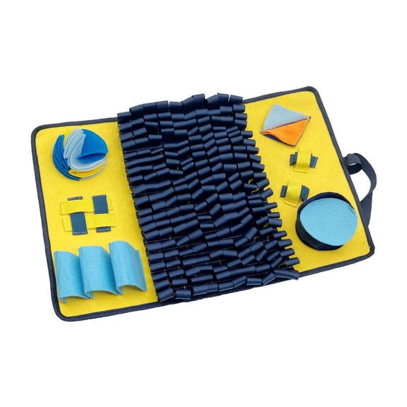 Snuffle Mat for Dogs, Nosework Feeding Blanket Sniffing Pad for Interactive Games, Foraging Puzzle Enrichment Toys for Large Small Medium Pets A6