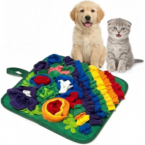 Snuffle Mat for Dogs - Pet Treats Slow Feeding Sniff Mat, Non-Slip/Portable/Durable Interactive Dog  for Foraging Skills & Encourages Nose-Work