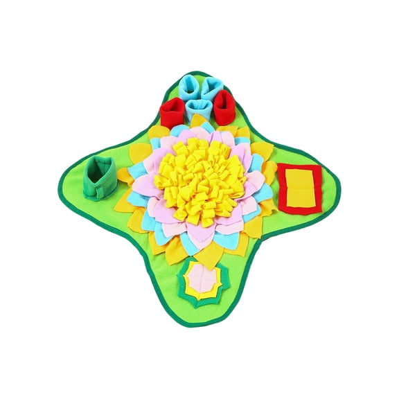 Snuffle MatforSmall Dogs, 16X14 In, Bright Green, 1 Pc, Interactive Puzzle ToysforDogs, Dog Treat Dispenser, Mental Engagement