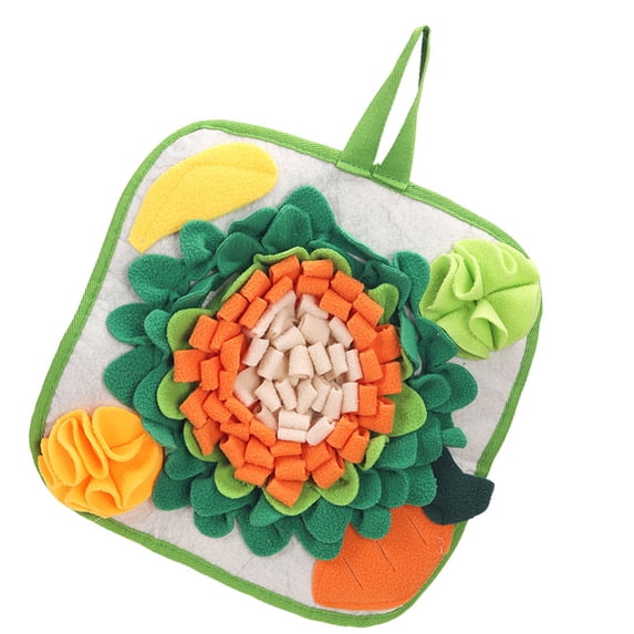 Snuffle Toy for Rabbits Treat Dispensing Toy Puzzle Mat Feeders Toy for Slow Feeding for Puppies Foraging Skills