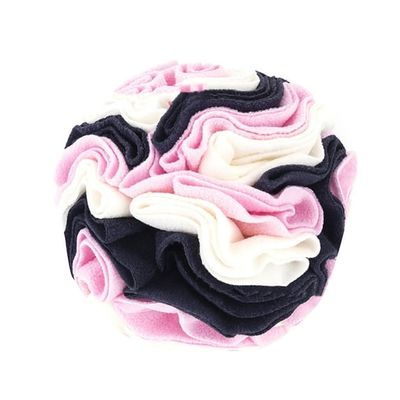 Snuffle Toys For Dogs, Pink 15Cm Pet Scent Ball, Inner Roll Snuffle Ball, Pet Intelligence Training Toy, Bubble Rubber Feature - Train Smell Ability, Hide Food, Machine Washable,