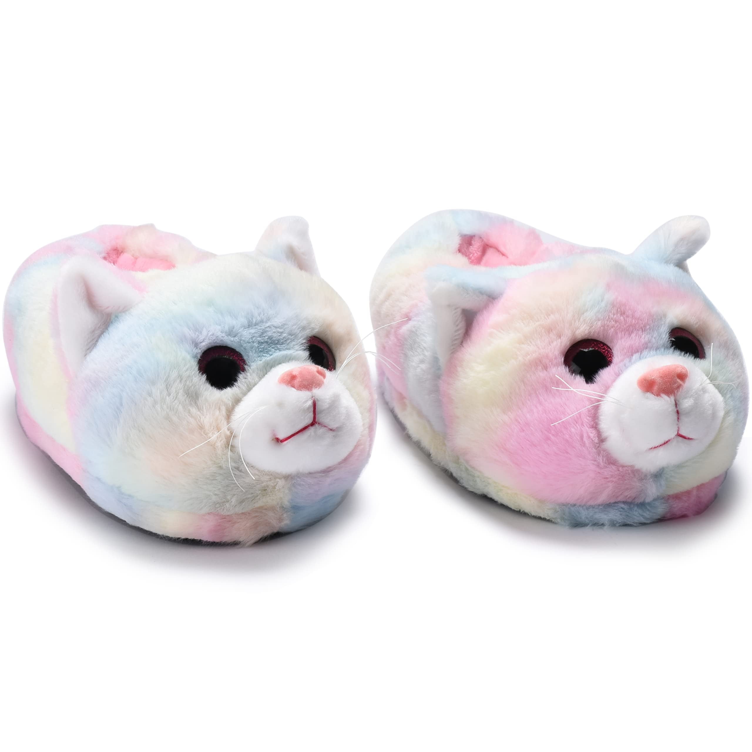 Snug A Babies Cute Cat Slippers - Soft and Comfortable Indoor Wear - Purr-fect Gift for Women - Adorable Animal Face Design