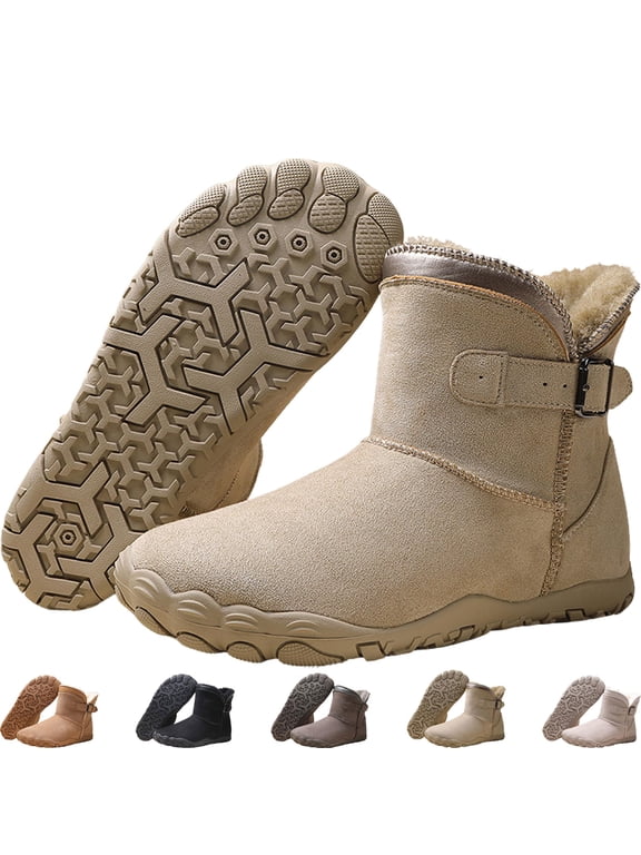 Snug Boot - Non-slip & Waterproof Winter Barefoot Shoe, Wide Toe Box Warm Fleece Snow Boots