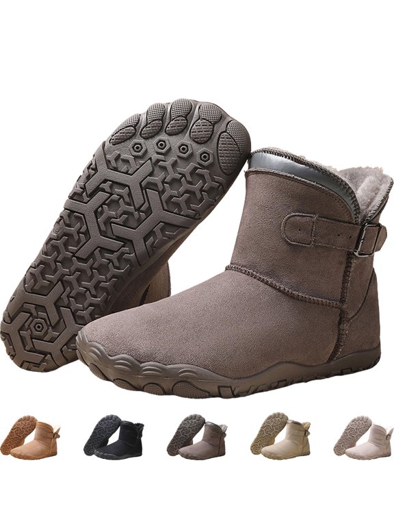 Snug Boot - Non-slip & Waterproof Winter Barefoot Shoe, Wide Toe Box Warm Fleece Snow Boots