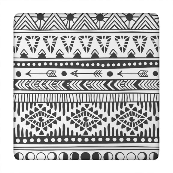 Snug Fit Elastic Tablecloth Square Table Cover - Windproof Wrinkle-Free Washable Outdoor Picnic Table Protector (Fits 34x34 Inch Tables)