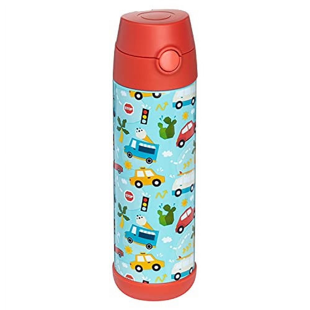 600ML Large Capacity Anti-fall Portable Baby Straw Four-cover 316 Stainless  Steel Children's Cup Kids Cups Thermos Bottle