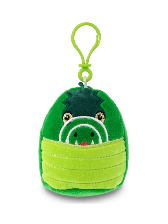 Snug-Mooshies Plush Keychain - Cute Squishie Soft Stuffed Animal Keychain, Stuffed Key Chain Animal for Backpack, Purse, Handbag, Squishable Keychain Plush for Kids and Adults 4 Inches - Alligator