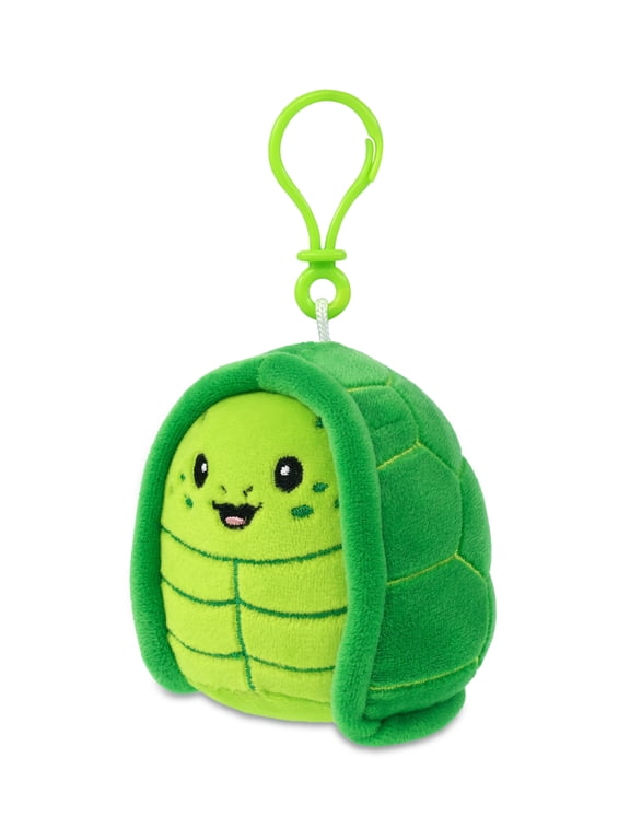 Snug-Mooshies Plush Keychain - Cute Squishie Soft Stuffed Animal Keychain, Stuffed Key Chain Animal for Backpack, Purse, Handbag, Squishable Keychain Plush for Kids and Adults 4 Inch - Sea Turtle