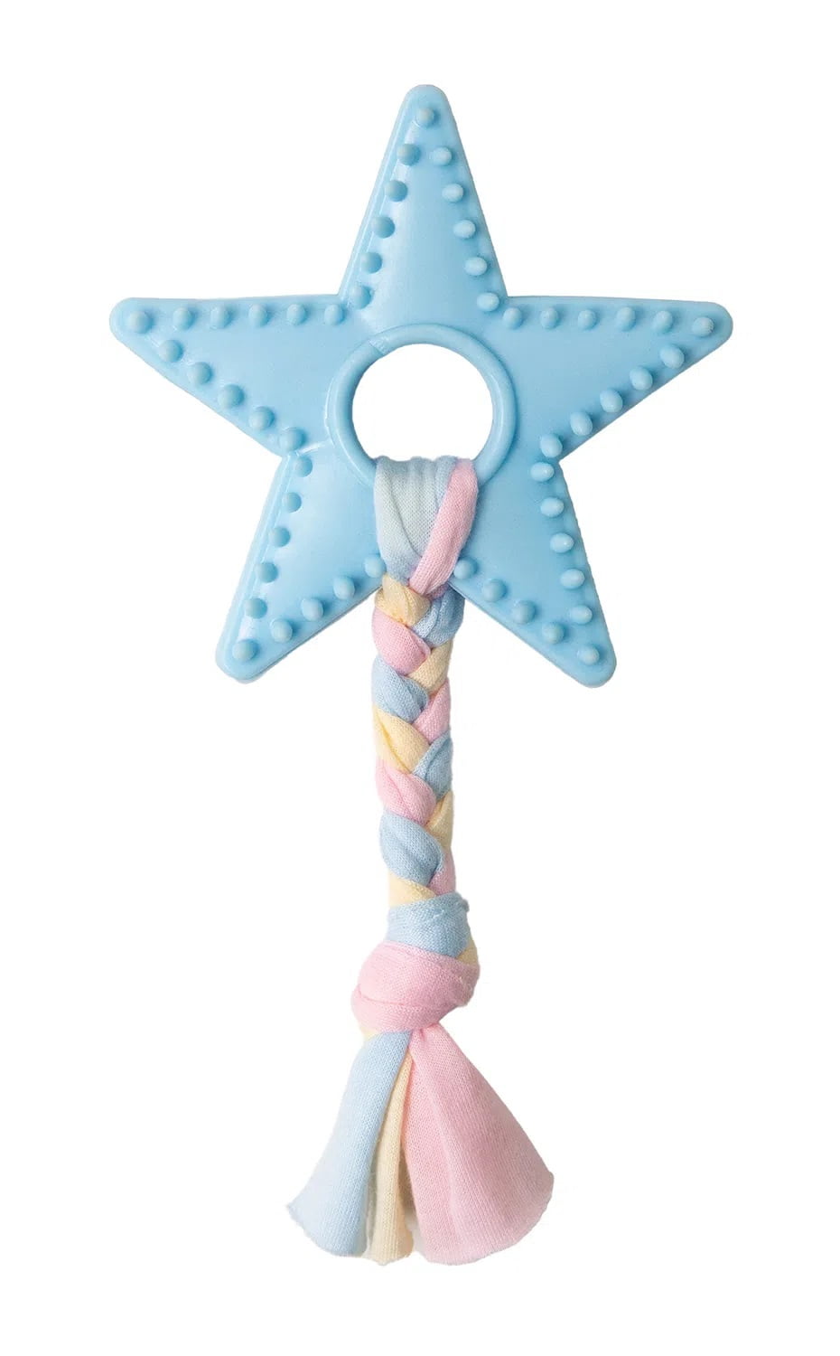 SnugArooz 632726319472 Lil Star Chew Toy - Blue - 7 in.