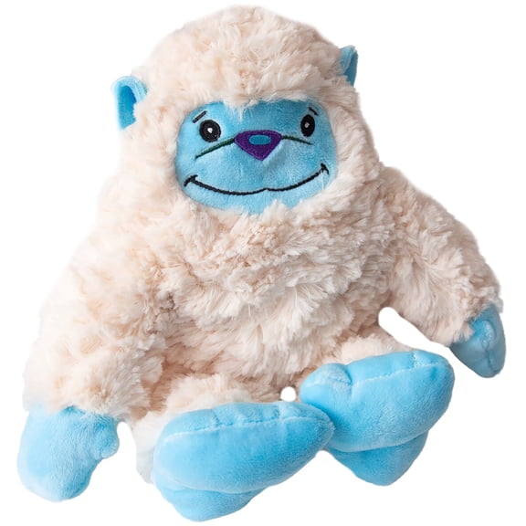 SnugArooz: Tom the Yeti - White & Blue Plush Dog Toy, Squeak-Crinkle, Pet Multi-Sensory Play, 11" Soft Mythical Character Companion, Cuddle-Fetch-Chew
